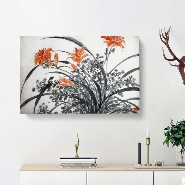 Garden Flowers Vol.7 by Chen Daofu - Wrapped Canvas Painting Print East Urban Home Size: 40cm H x 60cm W x 3cm D on Productcaster.