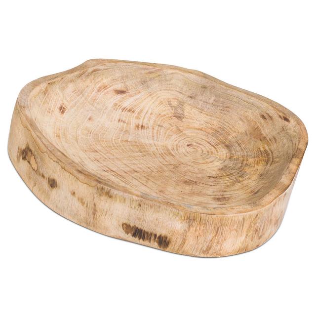 Hand Crafted Mango Wood Bowl Gracie Oaks on Productcaster.