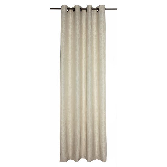 Alcorn Eyelet Room Darkening Curtains Ophelia & Co. Size: 245cm L x 135cm W, Colour: Cream on Productcaster.