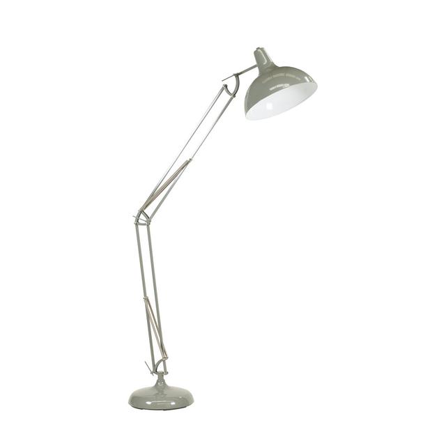 Iwamoto 180cm Reading Floor Lamp Williston Forge Base Colour: Grey on Productcaster.