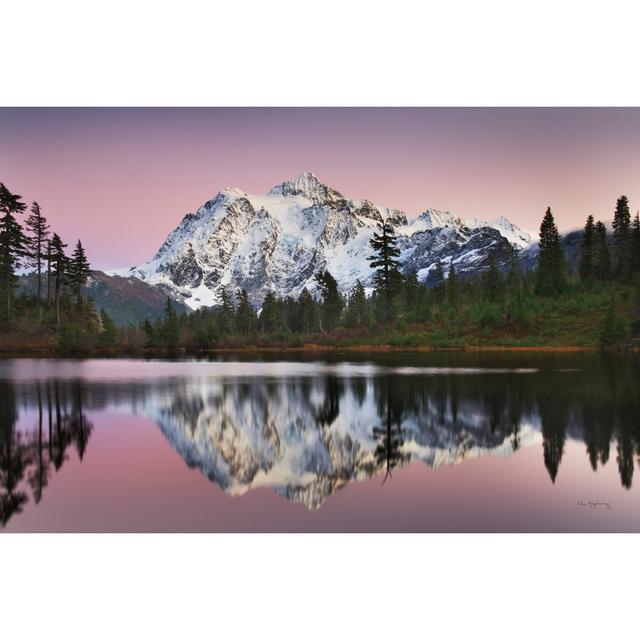 Mount Shukan Reflection II by Alan Majchrowicz - Wrapped Canvas Art Prints Alpen Home Size: 61cm H x 91cm W x 3.8cm D on Productcaster.