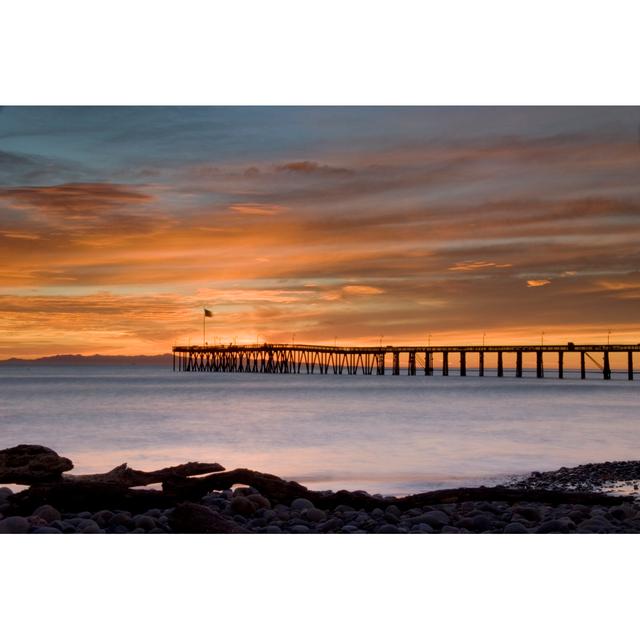 Garofalo Ventura Pier at Sunset - Wrapped Canvas Photograph House of Hampton Size: 20cm H x 30cm W x 3.8cm D on Productcaster.