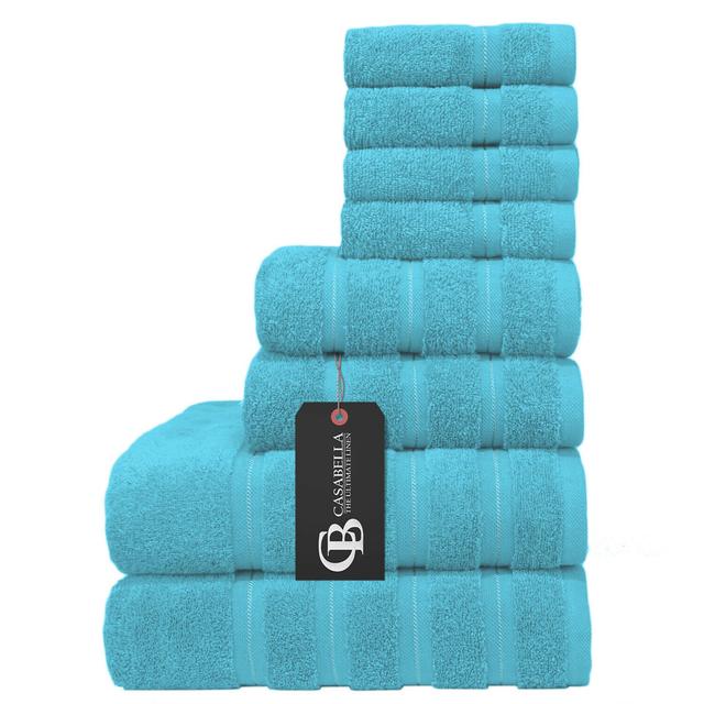 Casabella 8 Pcs Luxury Towel Bale Set CB CASABELLA Colour: Teal on Productcaster.