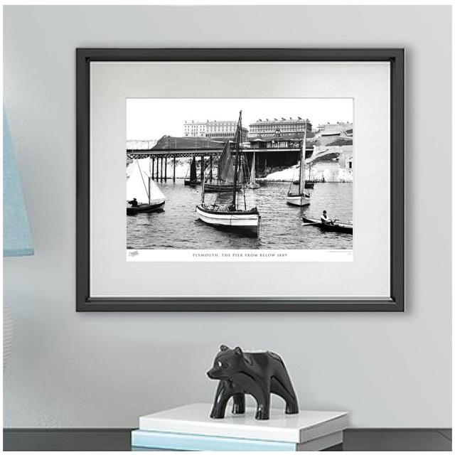 'Plymouth, the Pier from Below 1889' by Francis Frith - Picture Frame Photograph Print on Paper The Francis Frith Collection Size: 45cm H x 60cm W x 2 on Productcaster.