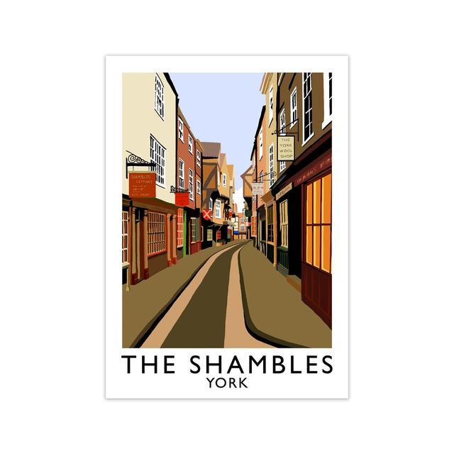 'The Shambles York' Graphic Art Print 17 Stories Size: 84.1 cm H x 59.4 cm W on Productcaster.