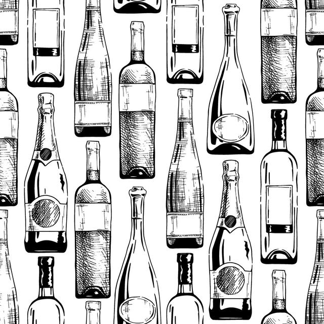 Wine And Champagne Bottles Astoria Grand Size: 51cm H x 51cm W x 3.8cm D on Productcaster.