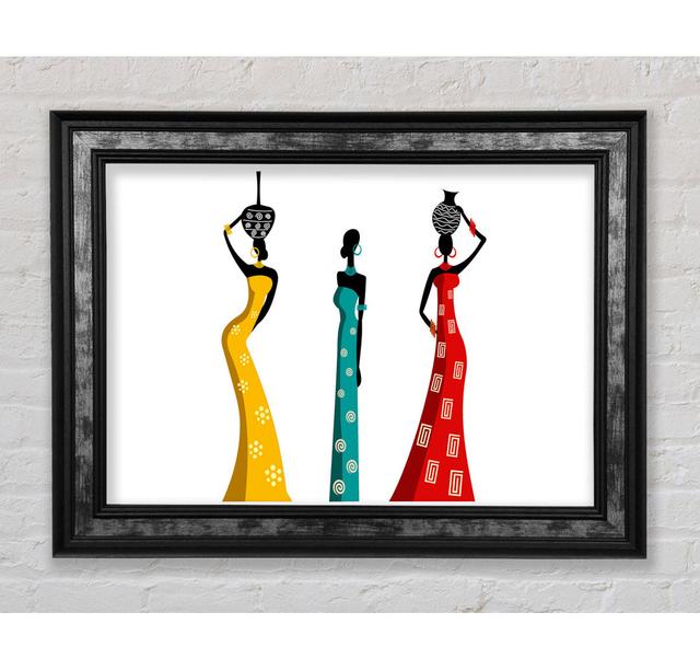 African Women - Single Picture Frame Art Prints Canora Grey Size: 21cm H x 42cm W on Productcaster.