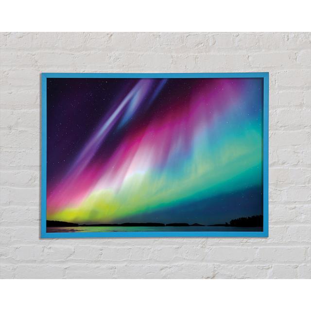 Northern Light Display - Single Picture Frame Art Prints Ivy Bronx Size: 29.7cm H x 42cm W x 2cm D on Productcaster.