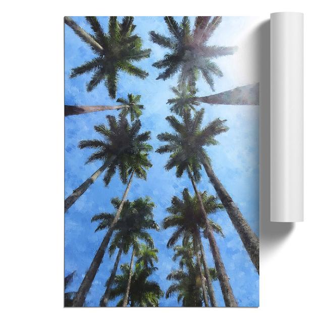 Palm Trees Vol.1 - Unframed Graphic Art East Urban Home Size: 59cm H x 42cm W x 0.1cm D on Productcaster.