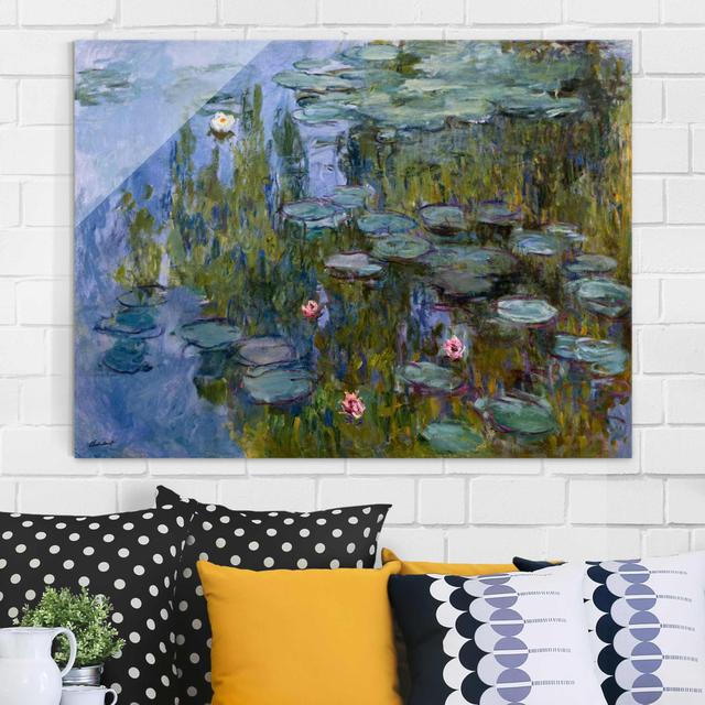 Glasbild Water Lily (Nympheas) von Claude Monet East Urban Home Größe: 75 cm H x 100 cm B on Productcaster.