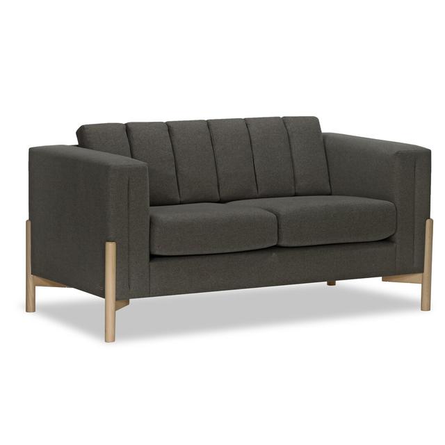 Sydni 2 Seater Loveseat Sofa Corrigan Studio Upholstery: Ontario Dark Grey on Productcaster.