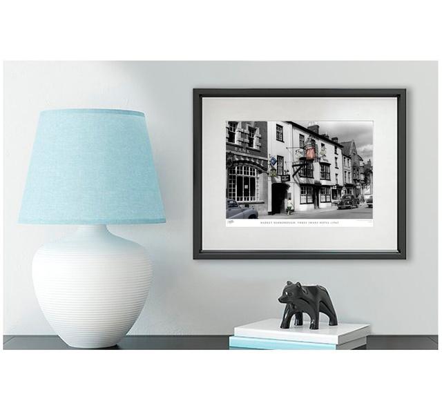 Market Harborough, Three Swans Hotel C1965 - Single Picture Frame Print The Francis Frith Collection Colour: Dark Grey/Ivory, Size: 31.5cm H x 38.8cm on Productcaster.