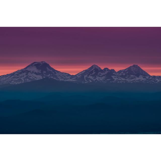 Donoghue The Three Sisters At Sunset - Wrapped Canvas Photograph Alpen Home Size: 81cm H x 122cm W x 3.8cm D on Productcaster.