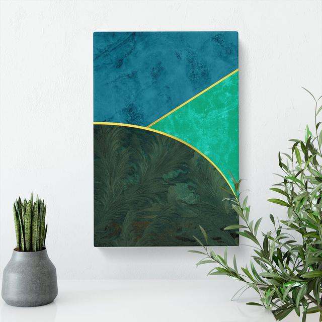 Mopdern Shapes No.2 - Wrapped Canvas Print East Urban Home Size: 50cm H x 35cm W x 3cm D on Productcaster.