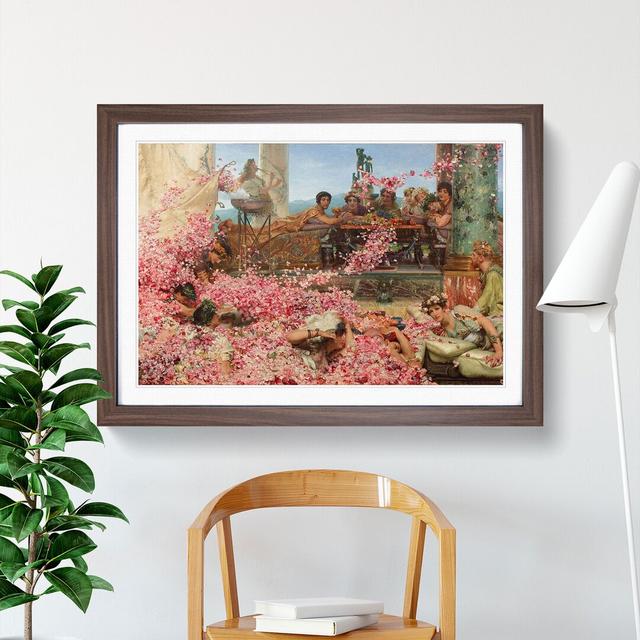 The Roses of Heliogabalus by Lawrence Alma-Tadema - Picture Frame Painting East Urban Home Size: 36cm H x 48cm W x 2cm D, Frame Option: Walnut Framed on Productcaster.