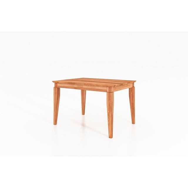 Letona Rectangular Dining Table Union Rustic Colour: Brown, Size: 77cm H x 110cm W x 100cm D on Productcaster.