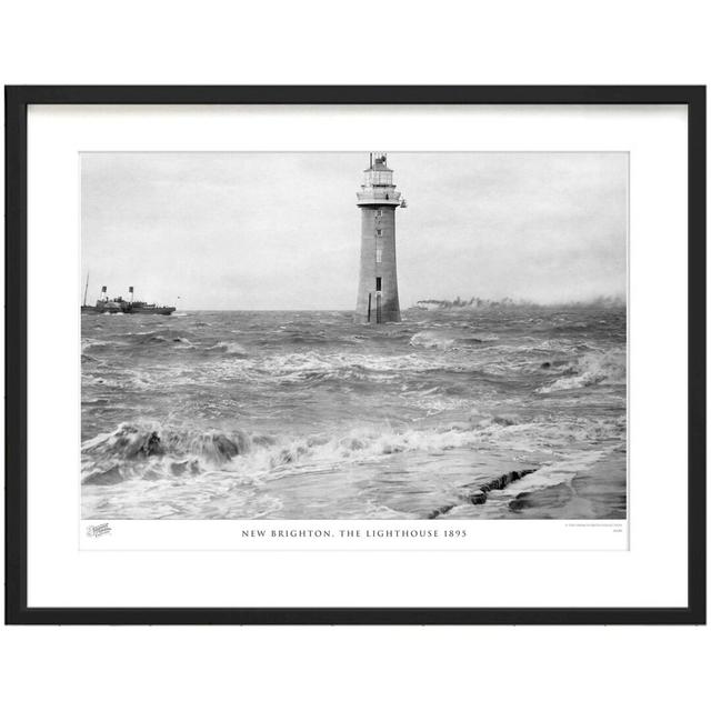 'New Brighton, the Lighthouse 1895' by Francis Frith - Picture Frame Photograph Print on Paper The Francis Frith Collection Size: 40cm H x 50cm W x 2. on Productcaster.