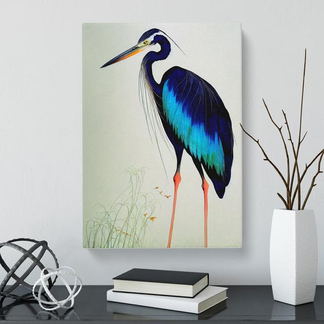 CAN-V0523-2708X Watercolour Heron Bird Vol.1 - Wrapped Canvas Print Marlow Home Co. Size: 60cm H x 40cm W x 3cm D on Productcaster.