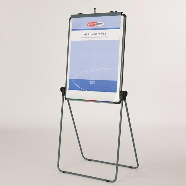 Folding Flipchart Easel Symple Stuff Colour: Grey on Productcaster.