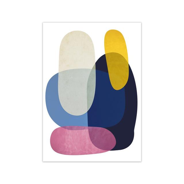 Abstract Pebbles 2 Original - Graphic Art Print on Paper Norden Home Size: 59cm H x 42cm W x 1cm D, Frame Option: No Frame on Productcaster.