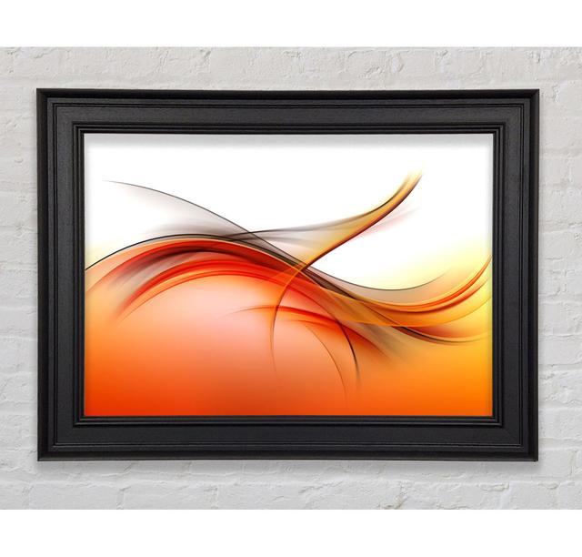 Fire Abstract Swirls Framed Print Ivy Bronx Size: 59.7cm H x 84.1cm W x 8cm D on Productcaster.