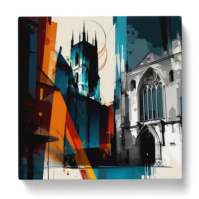 City Of York Abstract Art - No Frame Art Prints 17 Stories Size: 35cm H x 35cm W x 3cm D on Productcaster.