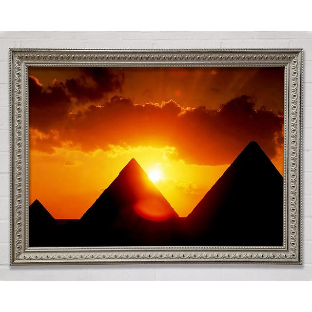 Pyramid Sunrise - Single Picture Frame Print Bright Star Size: 100cm H x 141.4cm W on Productcaster.