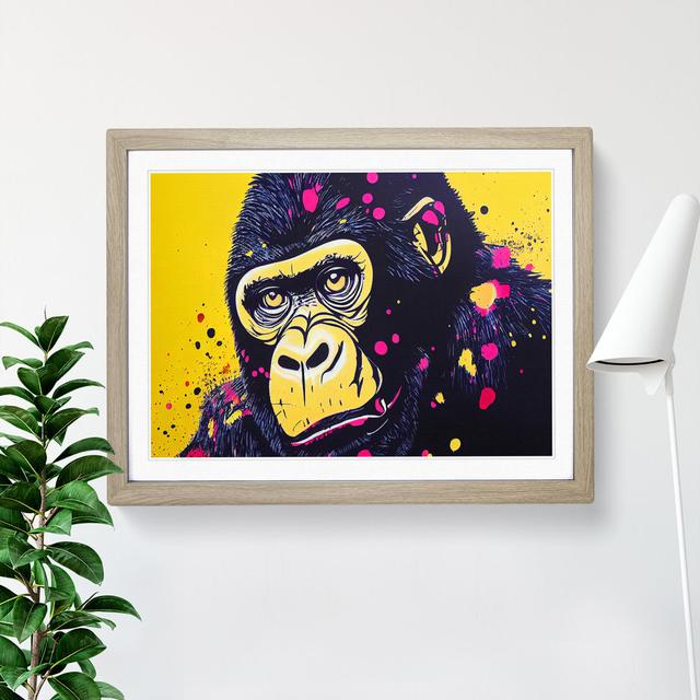 Gorilla Splash Vol.6 Abstract - Single Picture Frame Print World Menagerie Size: 46cm H x 64cm W x 2cm D, Format: Oak Framed on Productcaster.