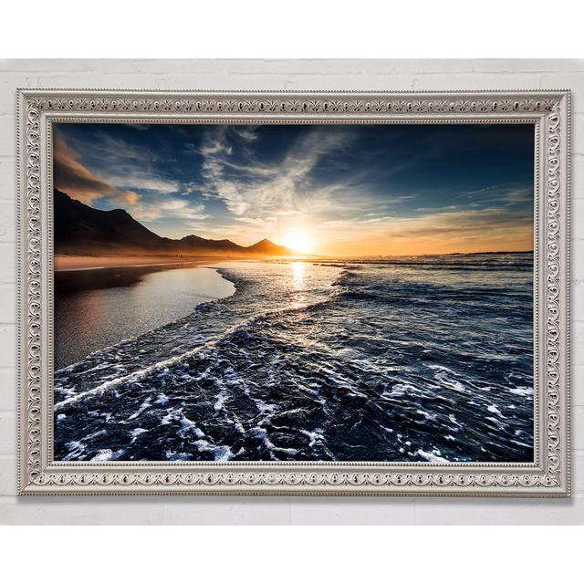 Cliffs Of The Ocean Sun Framed Print Bright Star Size: 100cm H x 141.4cm W x 3cm D on Productcaster.