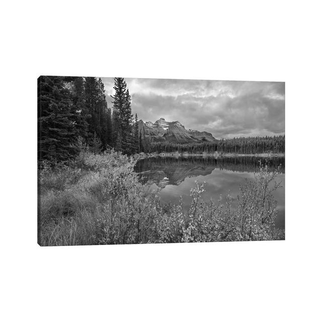 Bow Range At Herbert Lake, Rocky Mountains, Banff National Park, Alberta, Canada - Wrapped Canvas Print Alpen Home Size: 45.72cm H x 66.04cm W x 1.91c on Productcaster.