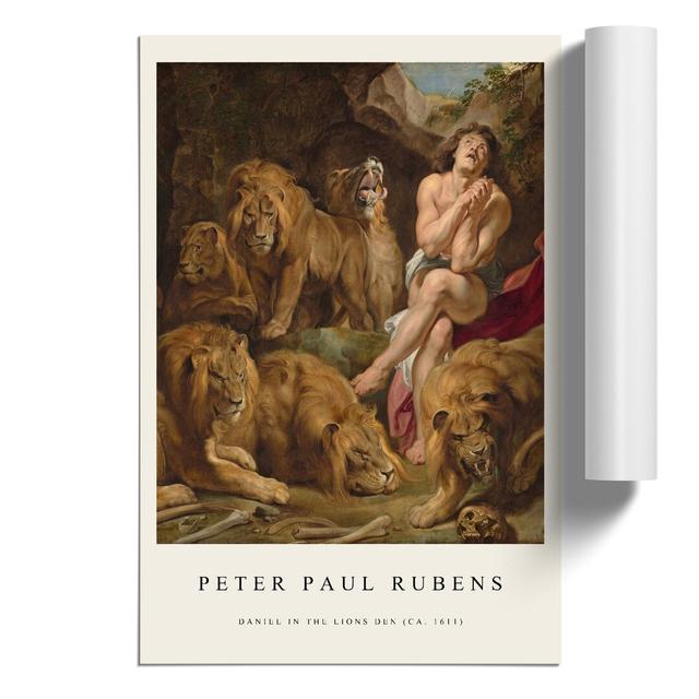 Daniel In The Lions' Den by Peter Paul Rubens - No Frame Painting East Urban Home Size: 59cm H x 42cm W x 0.1cm D on Productcaster.