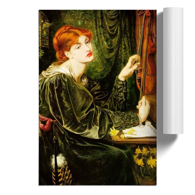 Veronica Veronese by Dante Gabriel Rossetti - Unframed Painting East Urban Home Size: 59cm H x 42cm W x 0.1cm D on Productcaster.