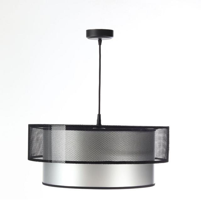 Kawamoto 1 - Light Drum Pendant Canora Grey Finish: Silver on Productcaster.