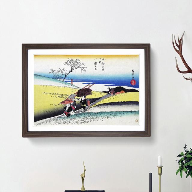 Yase no Sato by Utagawa Hiroshige - Picture Frame Painting Print East Urban Home Frame Option: Walnut Framed, Size: 27cm H x 36cm W x 2cm D on Productcaster.