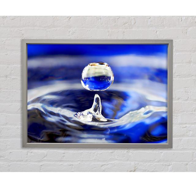 Blue Water Droplet - Print Bright Star Size: 84.1cm H x 118.9cm W x 3.3cm D on Productcaster.