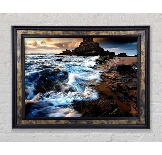 Ocean Waves Movement - Single Picture Frame Art Prints Bright Star Size: 42cm H x 59.7cm W on Productcaster.