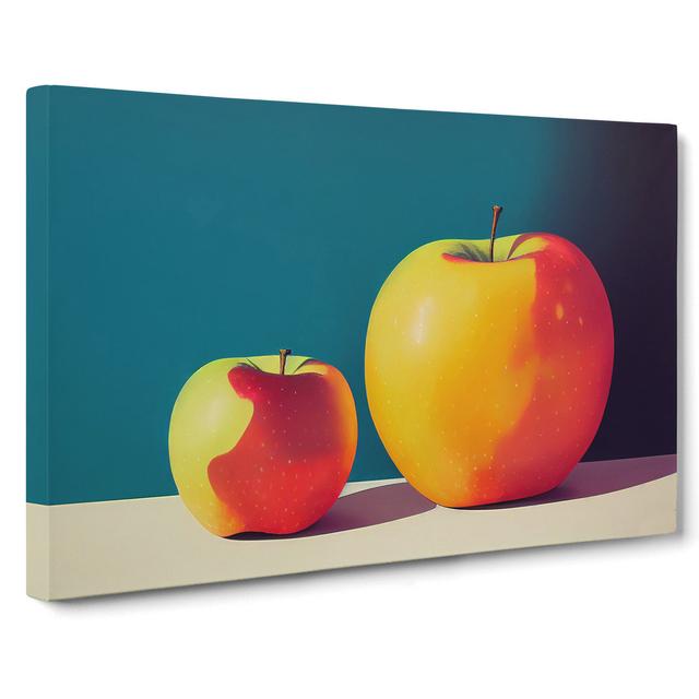 Two Apples Fruit Vol.1 - Wrapped Canvas Graphic Art Brambly Cottage Size: 50cm H x 76cm W x 3cm D on Productcaster.