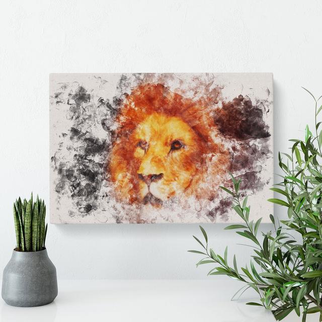 Lion Vol.4 - Wrapped Canvas Graphic Art East Urban Home Size: 60cm H x 91cm W x 3cm D on Productcaster.