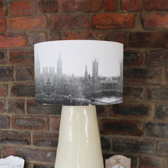 Calming Ben Cotton Drum Lamp Shade Ebern Designs Size: 25cm H x 40cm W x 40cm D on Productcaster.