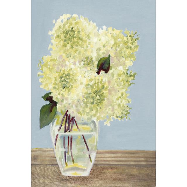 Hydrangea Vase I - Wrapped Canvas Painting Print Marlow Home Co. Size: 30cm H x 20cm W on Productcaster.