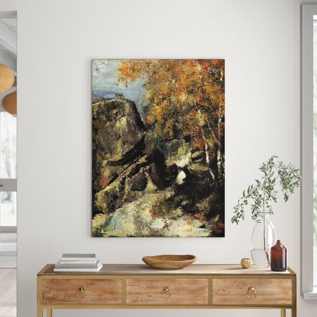 Paul Cezanne - Wrapped Canvas Painting East Urban Home Size: 80cm H x 60cm W x 1.8cm D on Productcaster.