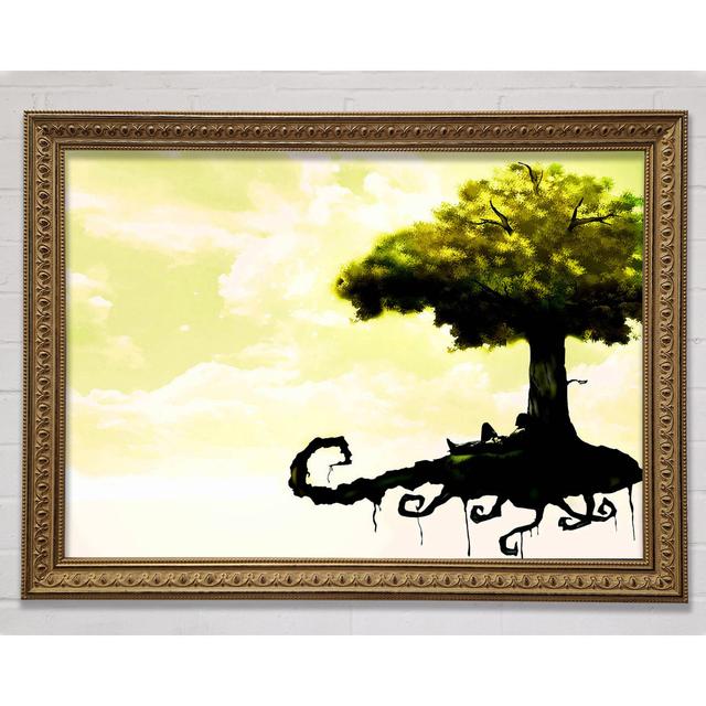 Floating Tree - Single Picture Frame Art Prints Rosalind Wheeler Size: 84.1cm H x 118.9cm W x 3cm D on Productcaster.