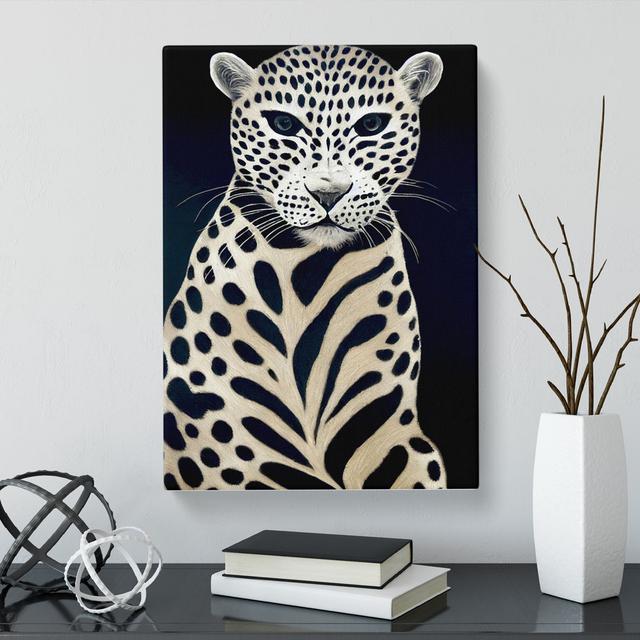 CAN-V0523-1335X Leopard Modern - Wrapped Canvas Print World Menagerie Size: 50cm H x 35cm W x 3cm D on Productcaster.