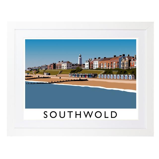 Southwold by Richard O'Neil - Graphic Art Print on Paper East Urban Home Size: 33.5 cm H x 43.5 cm W x 2.2 cm D, Format: White Wood Frame on Productcaster.