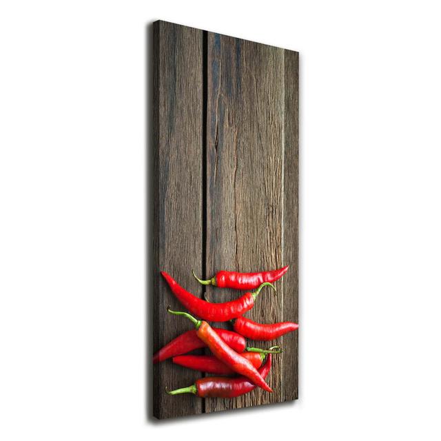 Chili Peppers - Kunstdrucke auf Leinwand - Wrapped Canvas Brayden Studio on Productcaster.