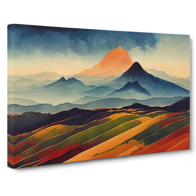 Mountain Vol.3 - Wrapped Canvas Graphic Art Alpen Home Size: 50cm H x 76cm W x 3cm D on Productcaster.