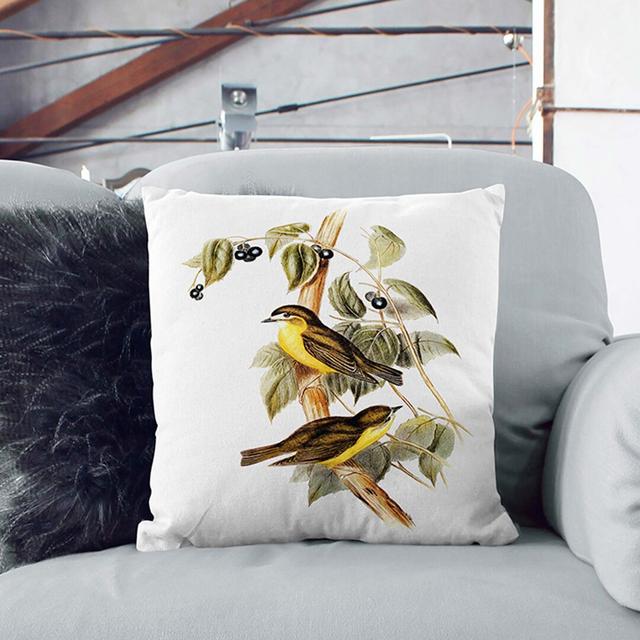 Floral Square Throw Cushion East Urban Home Size: 40cm H x 40cm W x 15cm D on Productcaster.