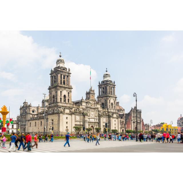 Cathedral of Mexico Zocalo - Wrapped Canvas Photograph 17 Stories Size: 61cm H x 91cm W on Productcaster.