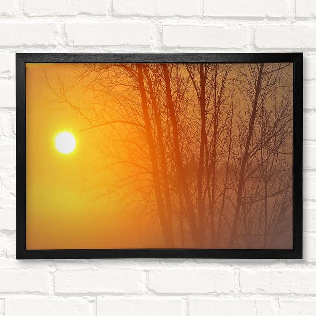 Yellow Sky - Closed Corner Frame Art Prints on Wood Latitude Run Size: 21cm H x 29.7cm W on Productcaster.