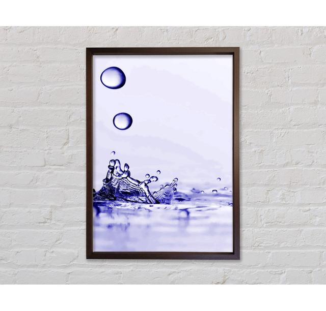 Water Droplet Splash - Print Bright Star Colour: Purple, Size: 84.1cm H x 59.7cm W x 3.3cm D on Productcaster.